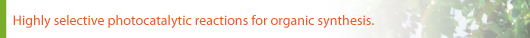 Highly selective photocatalytic reactions for organic synthesis